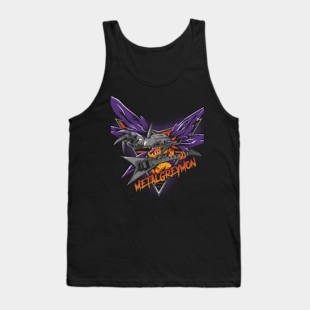 MetalGreymon Tank Top by RedBug01